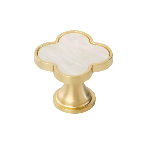 Decorative Clover Cabinet or Drawer Knob, 2 Pack